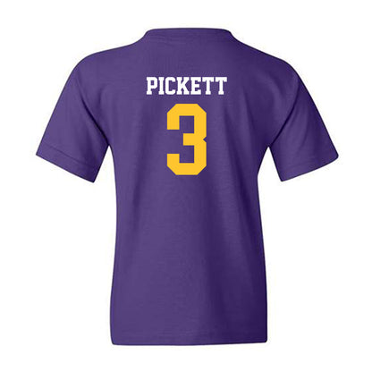 LSU - NCAA Football : DJ Pickett - Classic Shersey Youth T-Shirt-1
