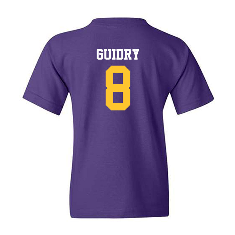 LSU - NCAA Baseball : Gavin Guidry - Classic Shersey Youth T-Shirt-1