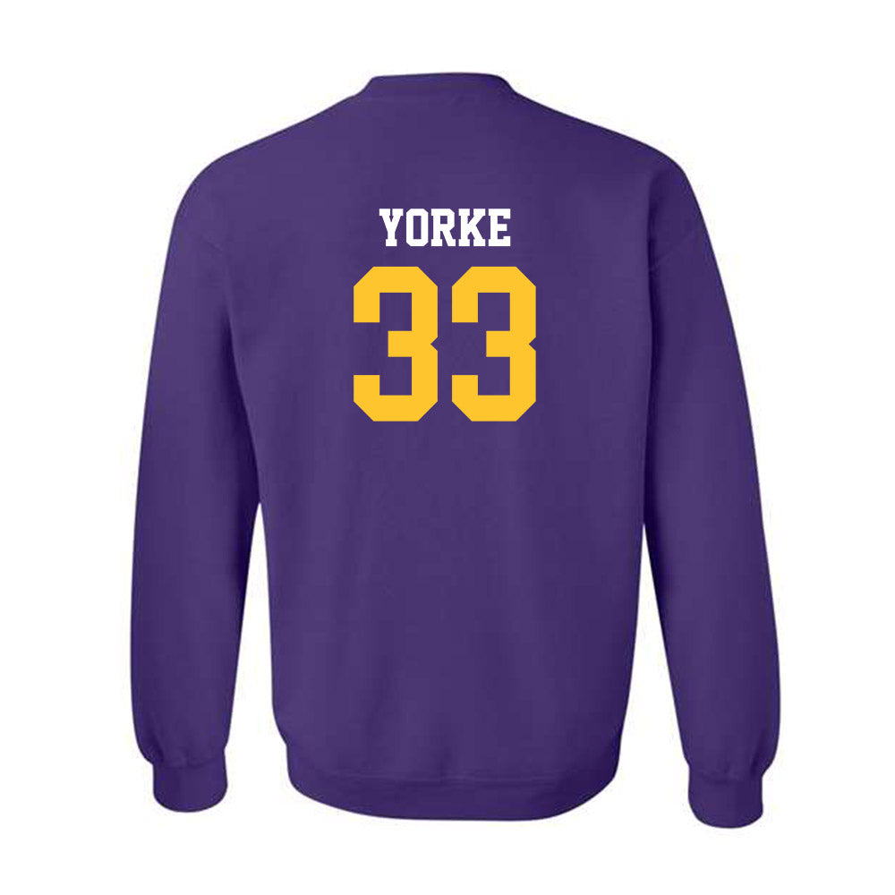 LSU - NCAA Baseball : Zach Yorke - Classic Shersey Crewneck Sweatshirt-1