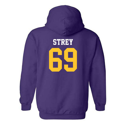 LSU - NCAA Football : Darrin Strey - Classic Shersey Hooded Sweatshirt-1