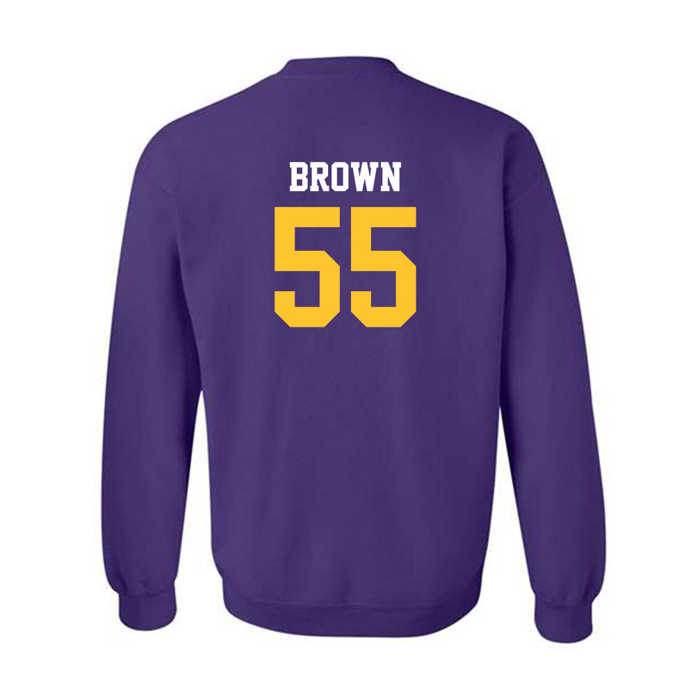 LSU - NCAA Football : Lamar Brown - Classic Shersey Crewneck Sweatshirt-1