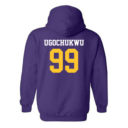 LSU - NCAA Men's Basketball : Divine-Collins Ugochukwu - Classic Shersey Hooded Sweatshirt-1