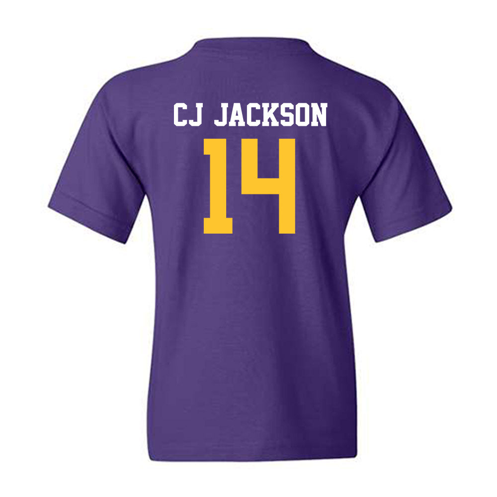 LSU - NCAA Football : Christopher "CJ" Jackson - Classic Shersey Youth T-Shirt-1