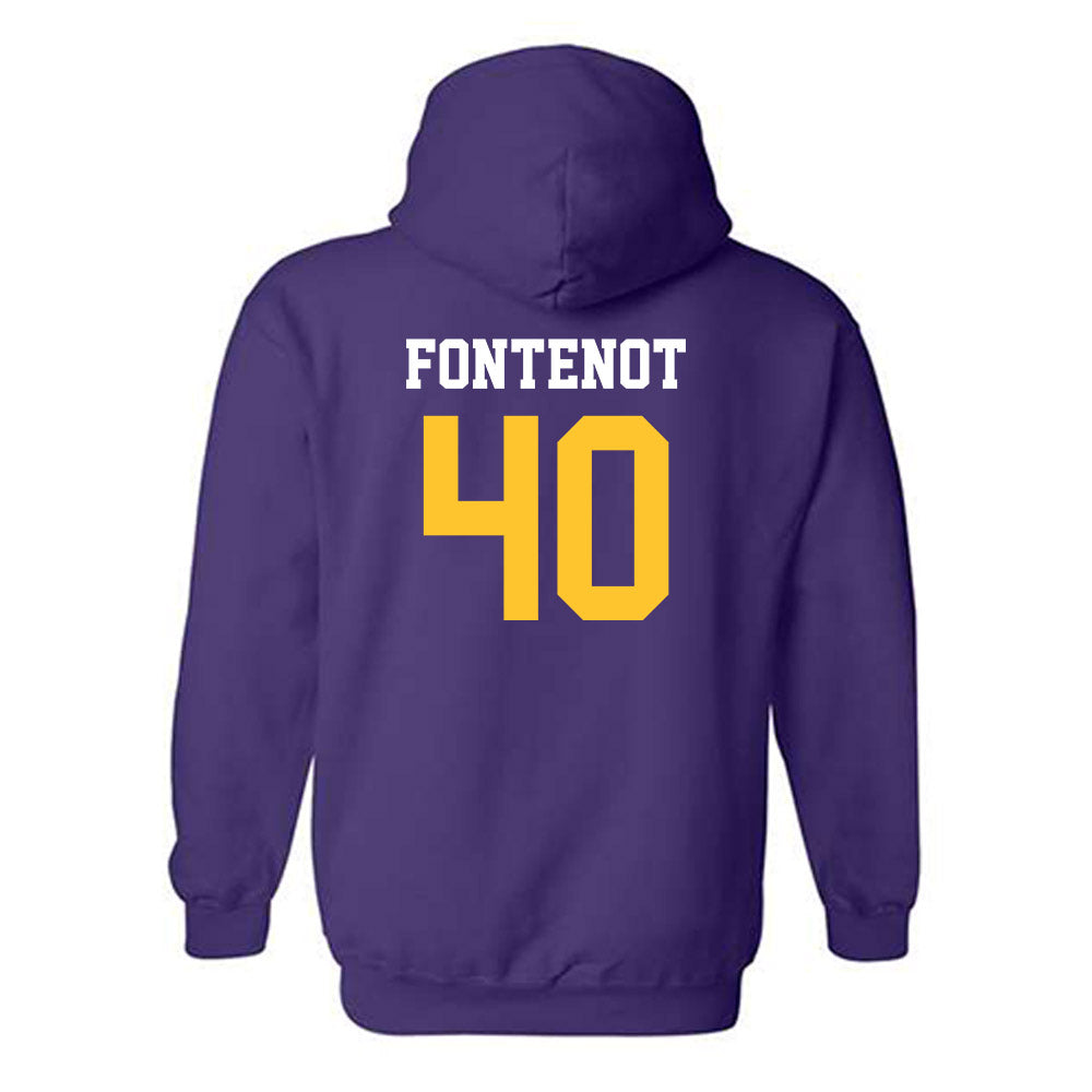 LSU - NCAA Baseball : Grant Fontenot - Classic Shersey Hooded Sweatshirt-1
