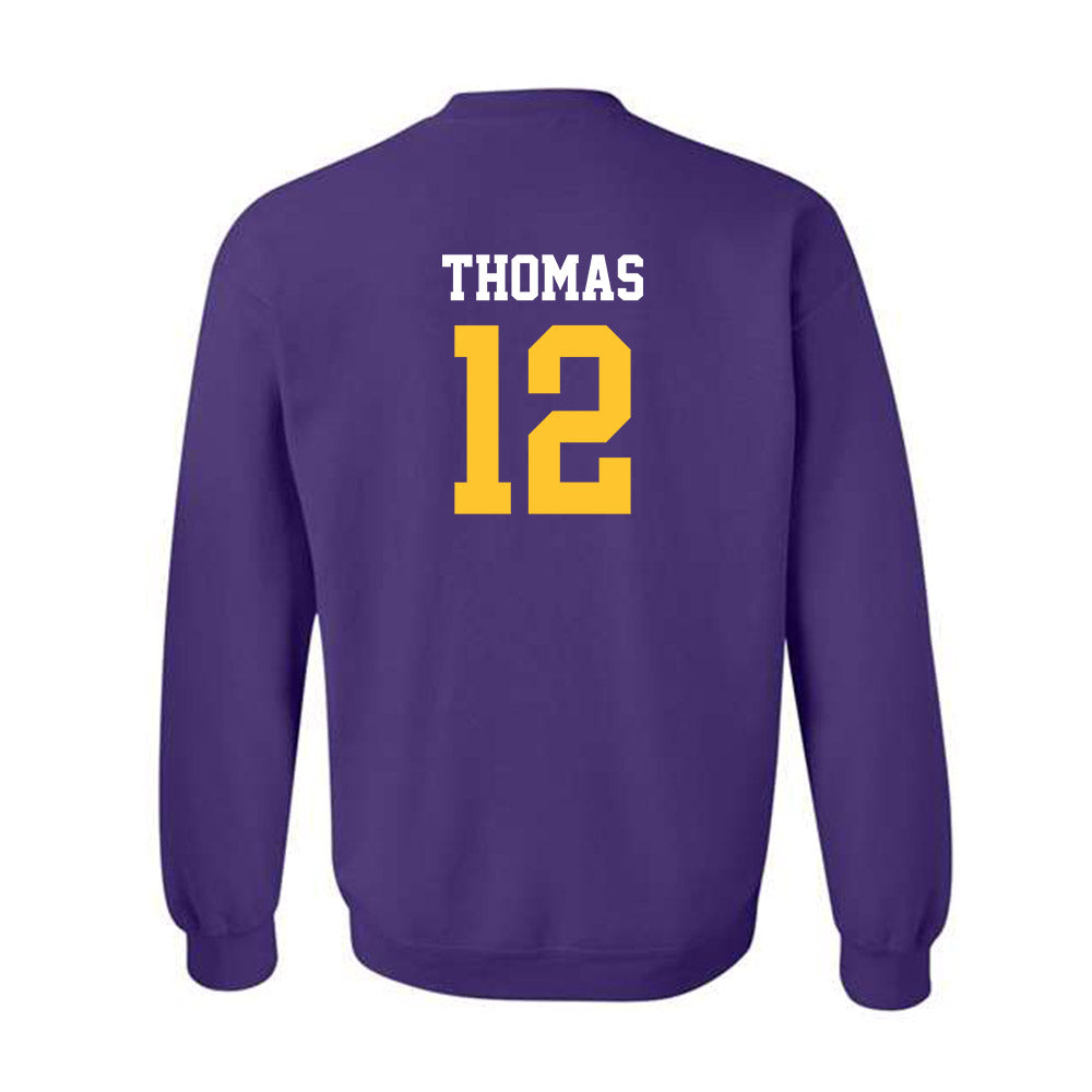 LSU - NCAA Football : Malachi Thomas - Classic Shersey Crewneck Sweatshirt-1