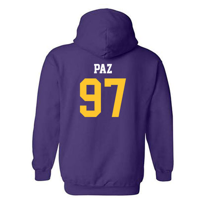LSU - NCAA Baseball : Marcos Paz - Classic Shersey Hooded Sweatshirt-1