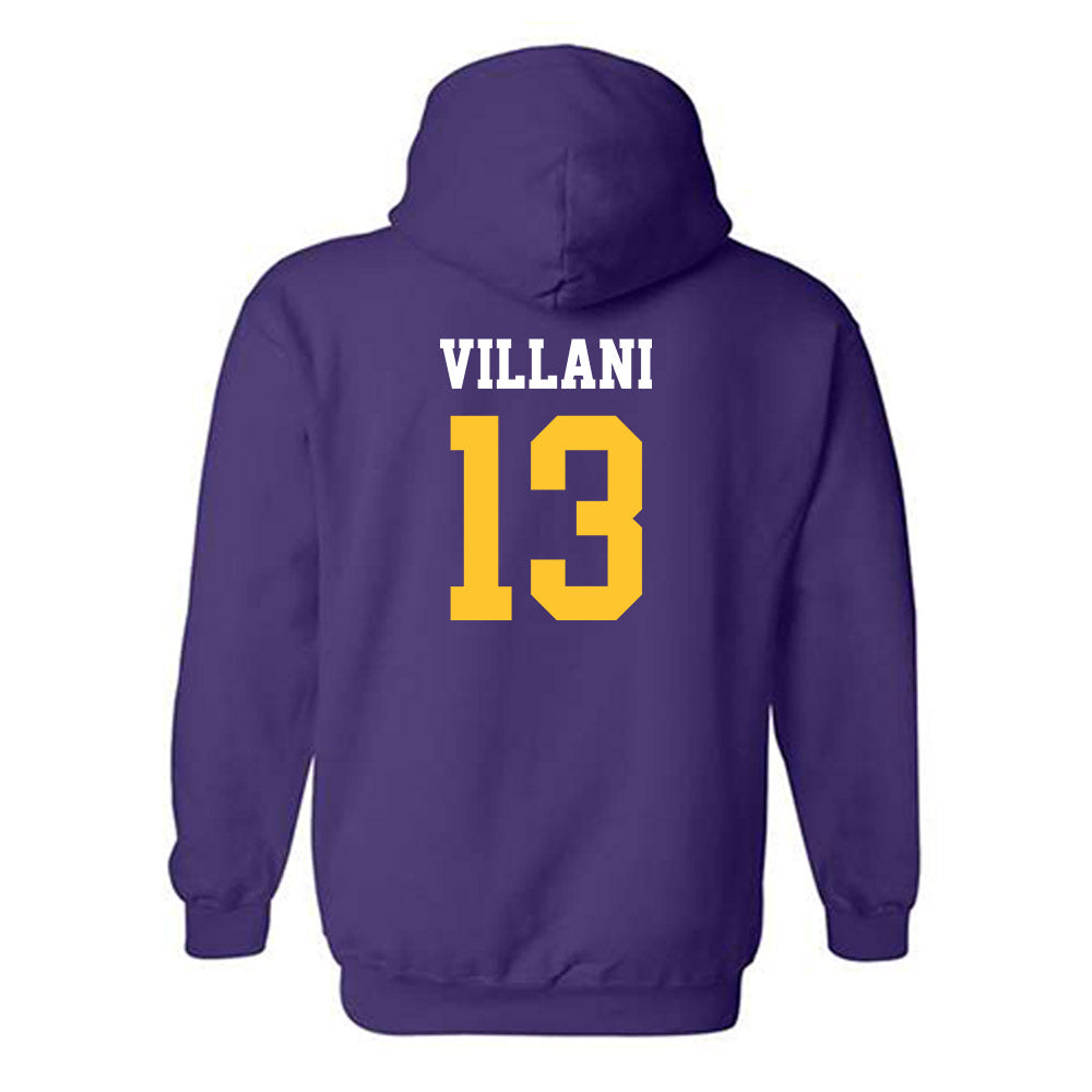 LSU - NCAA Women's Volleyball : Martina Villani - Classic Shersey Hooded Sweatshirt-1