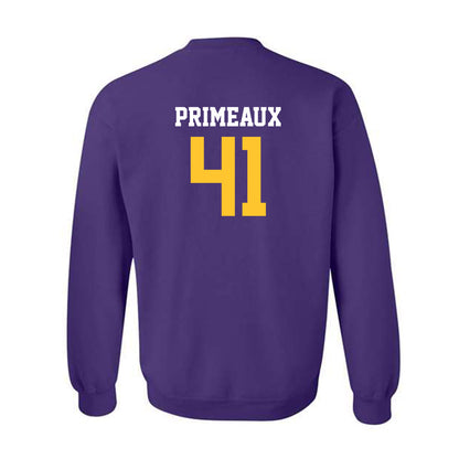 LSU - NCAA Baseball : DJ Primeaux - Classic Shersey Crewneck Sweatshirt-1