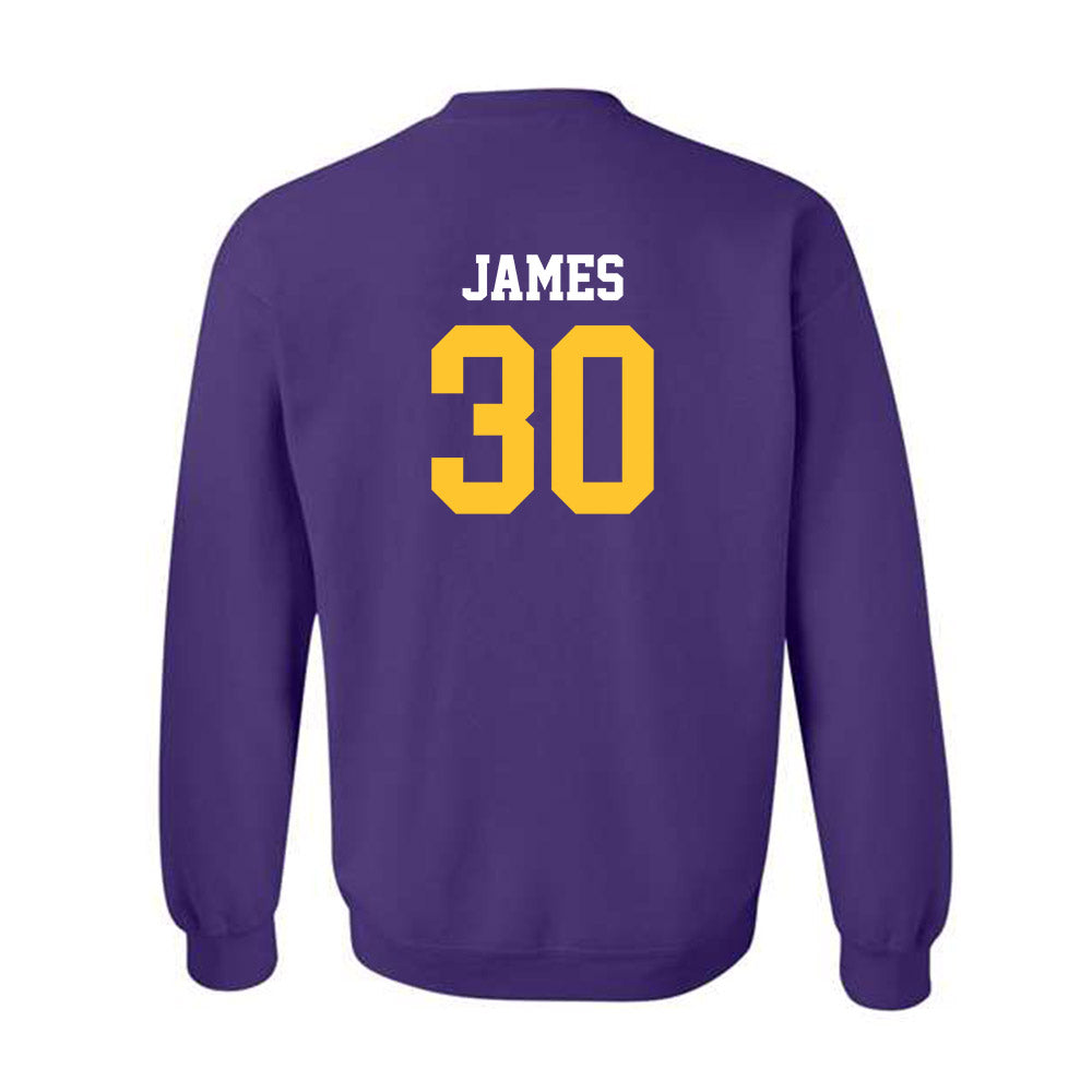 LSU - NCAA Football : Treylan James - Classic Shersey Crewneck Sweatshirt-1