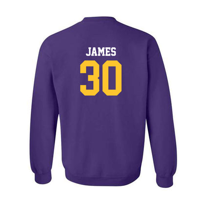 LSU - NCAA Football : Treylan James - Classic Shersey Crewneck Sweatshirt-1