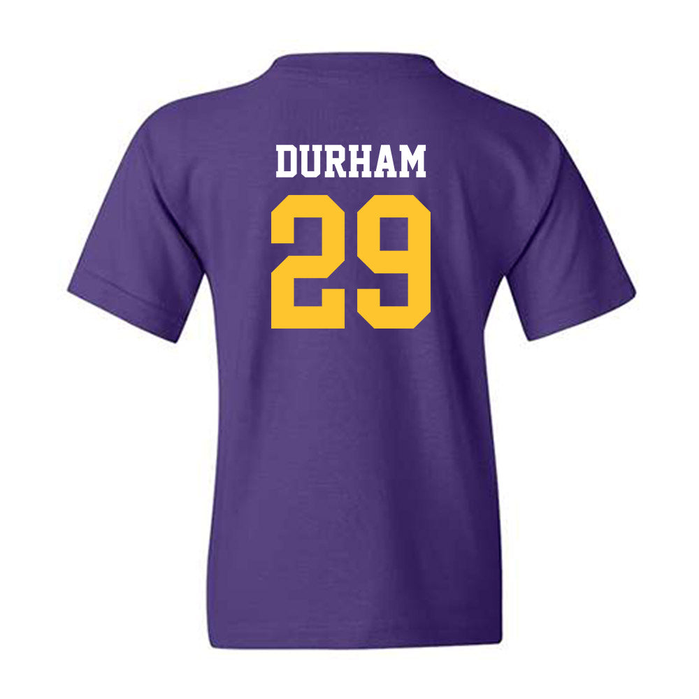 LSU - NCAA Football : Caden Durham - Classic Shersey Youth T-Shirt-1