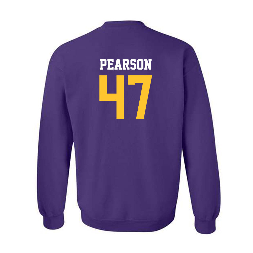 LSU - NCAA Baseball : John Pearson - Classic Shersey Crewneck Sweatshirt-1