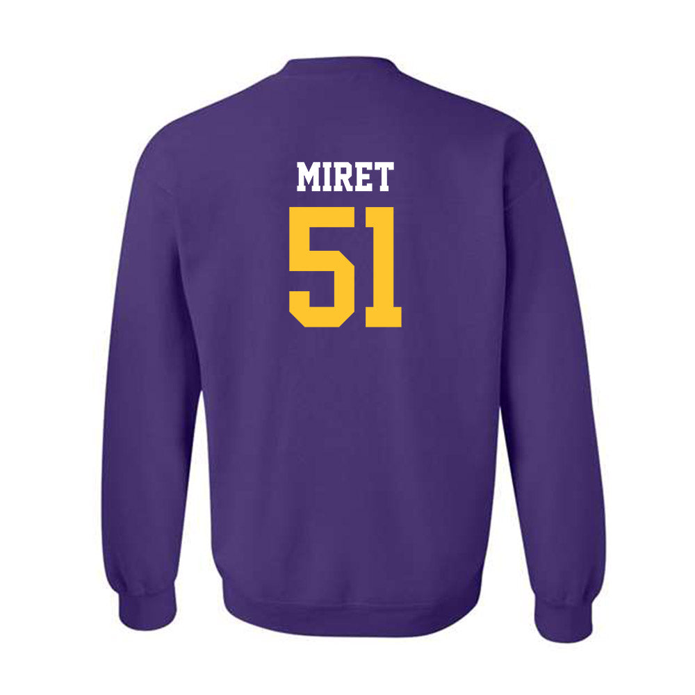 LSU - NCAA Football : Ryan Miret - Classic Shersey Crewneck Sweatshirt-1