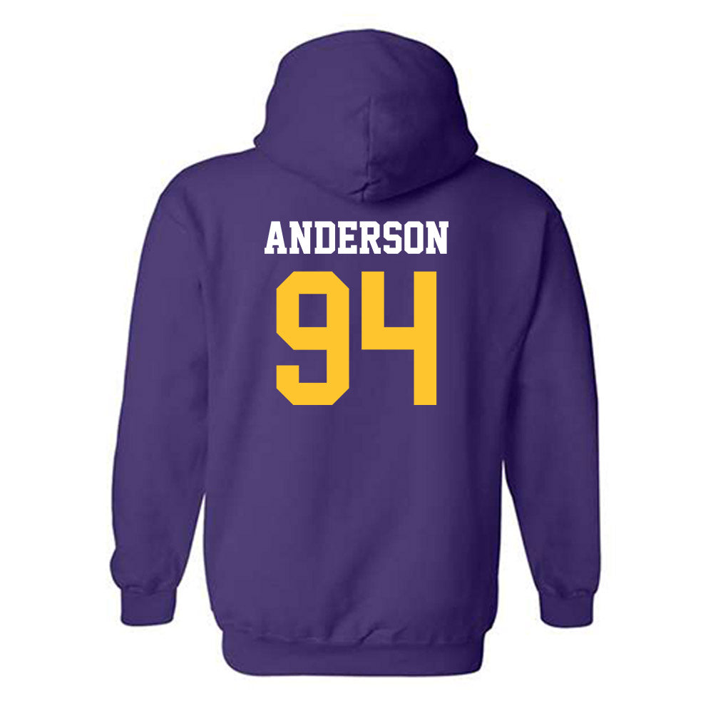 LSU - NCAA Football : Richard Anderson - Classic Shersey Hooded Sweatshirt-1