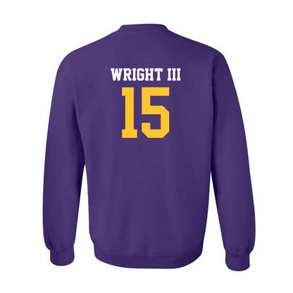 LSU - NCAA Football : Phillip Wright III - Classic Shersey Crewneck Sweatshirt-1