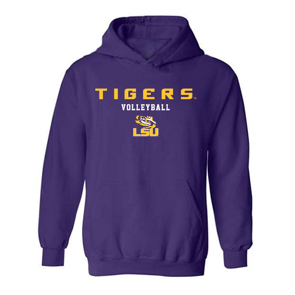 LSU - NCAA Women's Volleyball : Martina Villani - Classic Shersey Hooded Sweatshirt-0