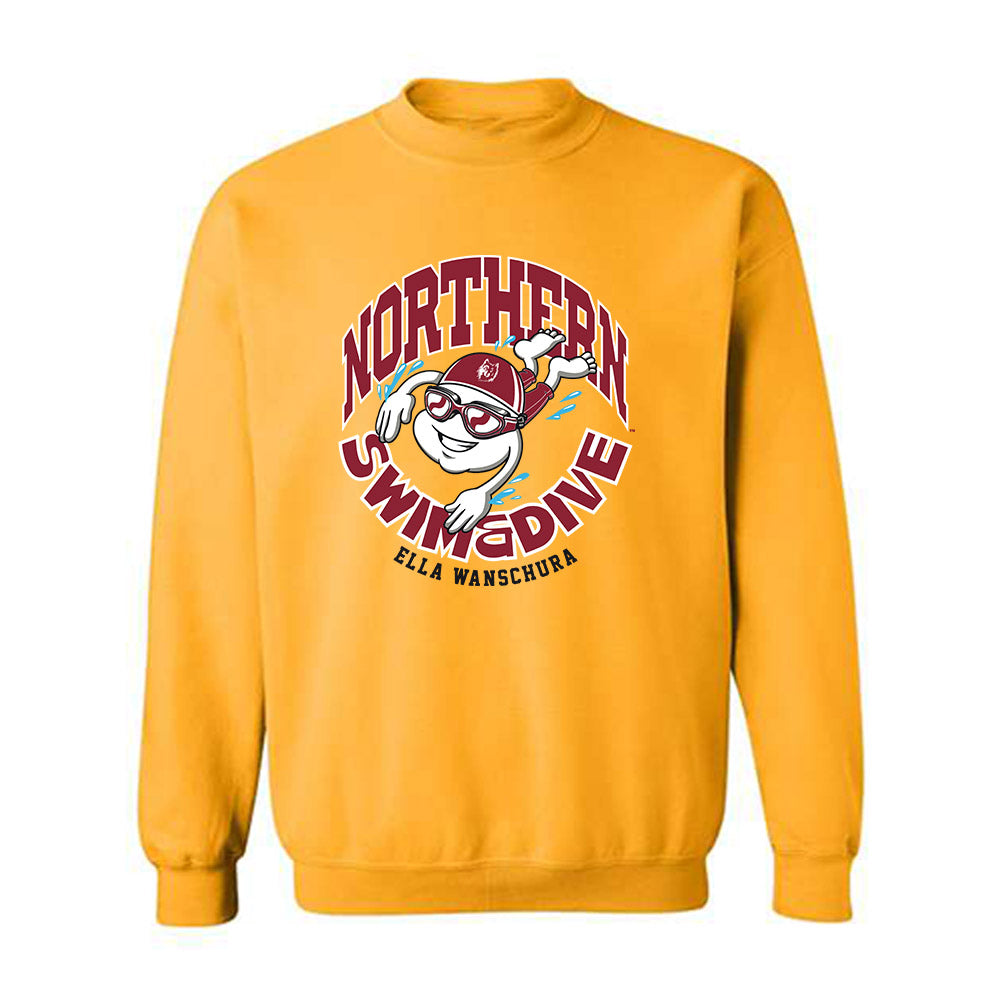 NSU - NCAA Women's Swimming & Diving : Ella Wanschura - Fashion Shersey Crewneck Sweatshirt-0