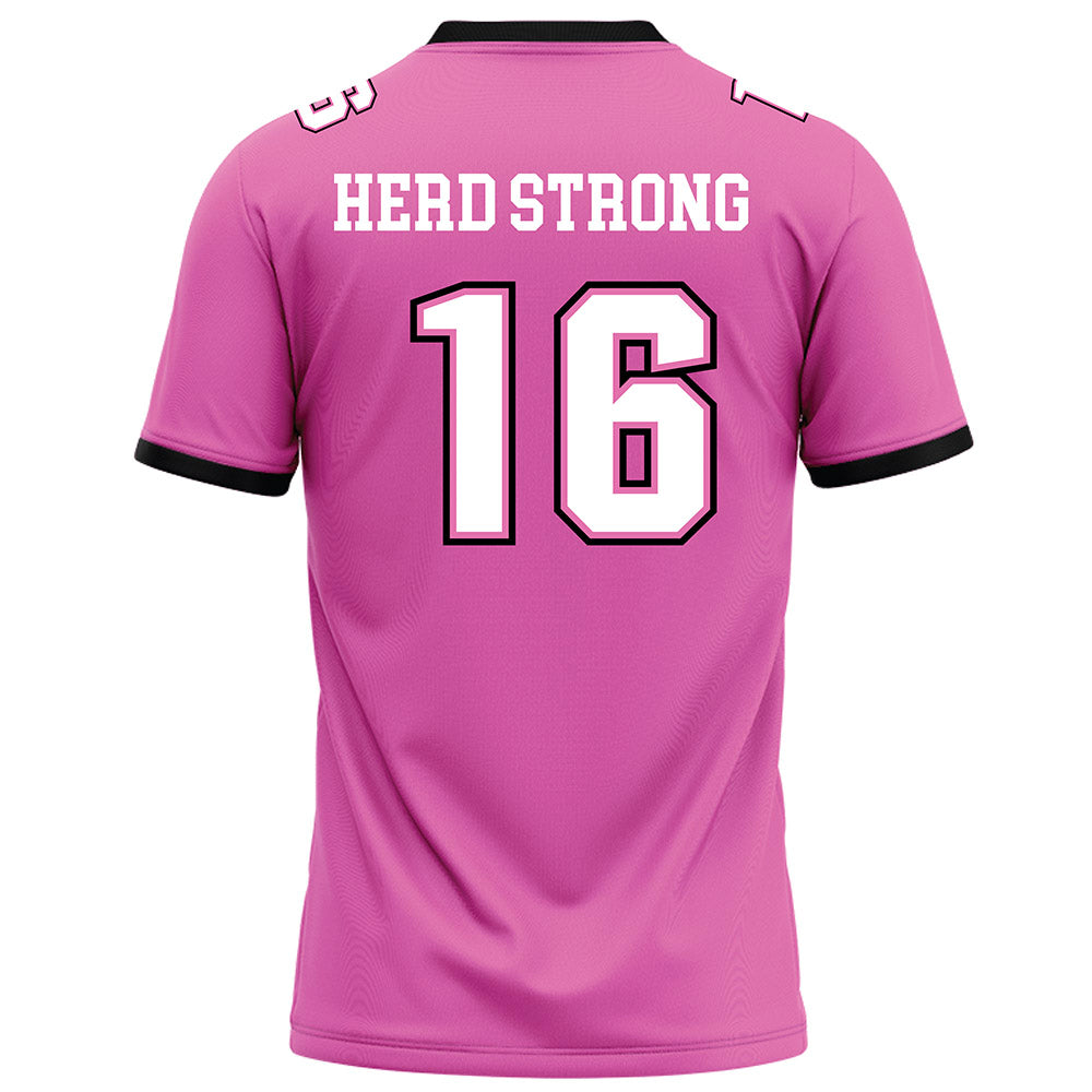 Marshall - NCAA Football : Jalen Marshall - Pink Football Jersey-1