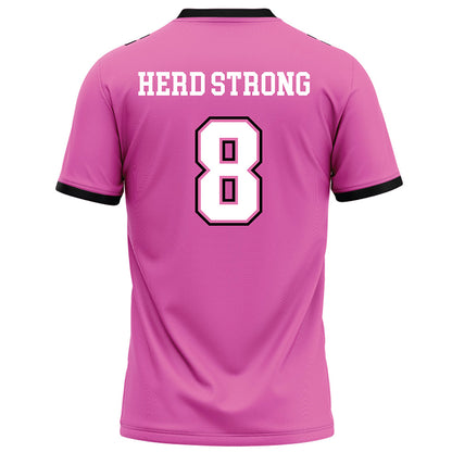 Marshall - NCAA Football : Sherone White Jr. - Pink Football Jersey-1