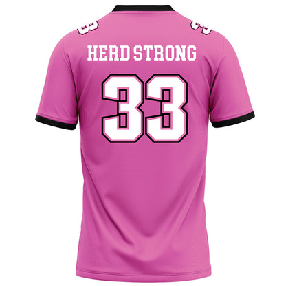Marshall - NCAA Football : Andre Parker - Pink Football Jersey-1