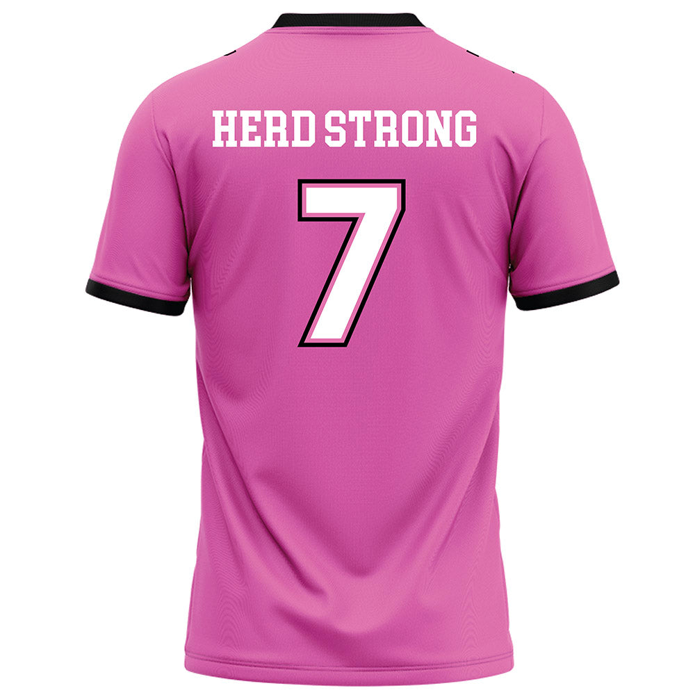 Marshall - NCAA Football : Carlos Del Rio-Wilson - Pink Football Jersey-1