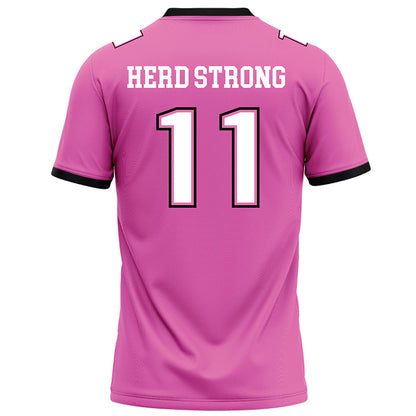 Marshall - NCAA Football : Drew Williams - Pink Football Jersey-1