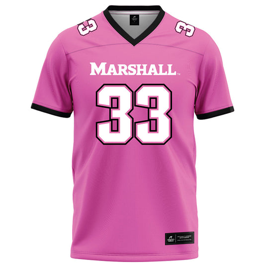 Marshall - NCAA Football : Andre Parker - Pink Football Jersey-0