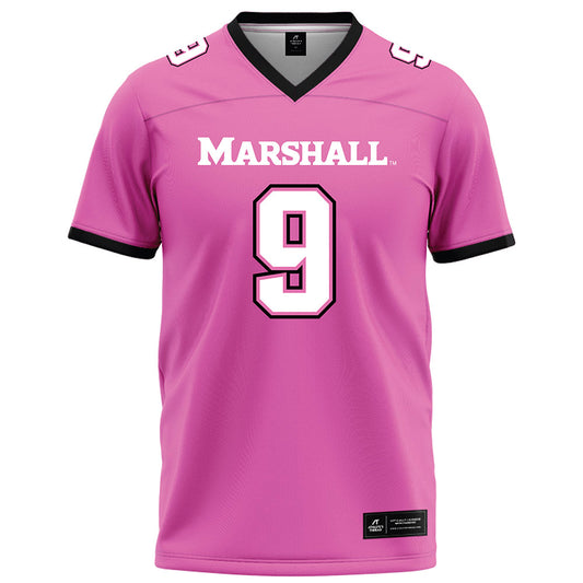 Marshall - NCAA Football : Brayden Hall - Pink Football Jersey-0