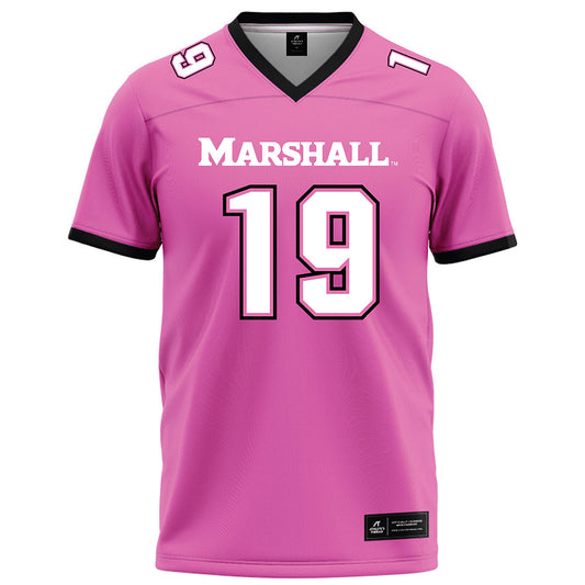Marshall - NCAA Football : Tony Martin - Pink Football Jersey-0