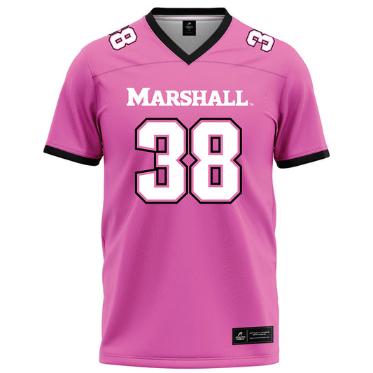 Marshall - NCAA Football : chase massey - Pink Football Jersey-0