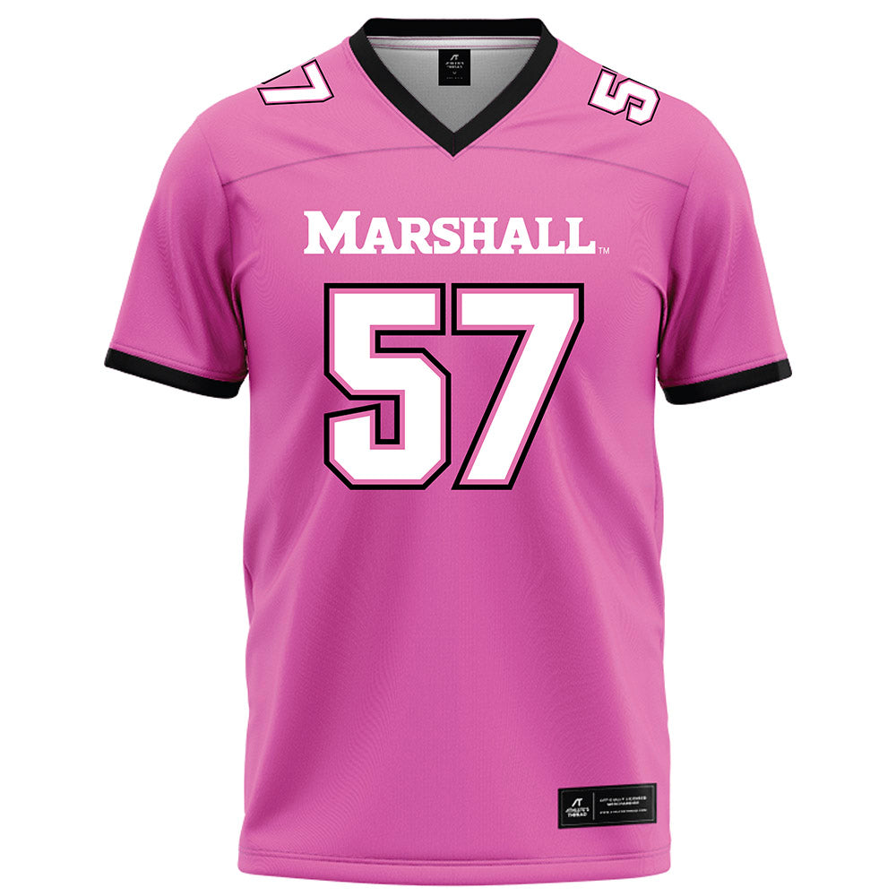 Marshall - NCAA Football : Logan Greer - Pink Football Jersey-0