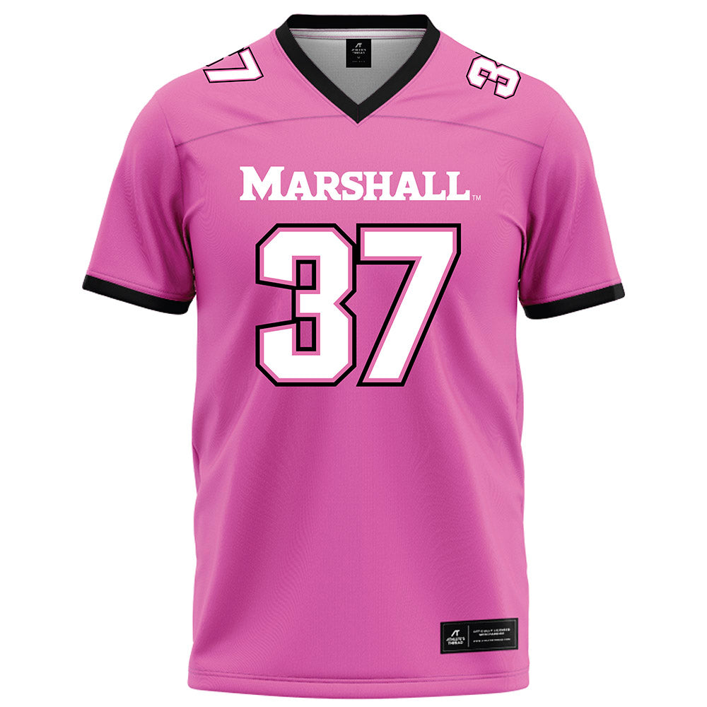 Marshall - NCAA Football : atley cowan - Pink Football Jersey-0
