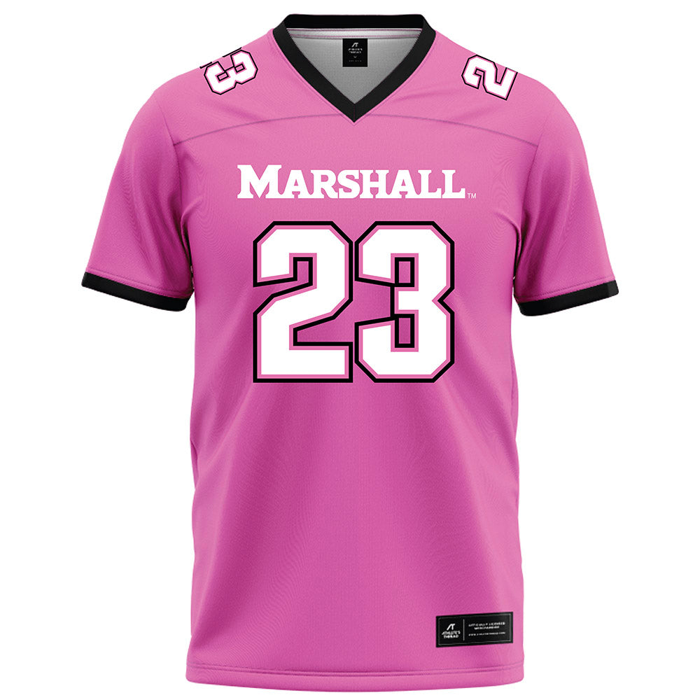 Marshall - NCAA Football : Sammy Etienne - Pink Football Jersey-0
