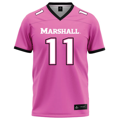 Marshall - NCAA Football : Drew Williams - Pink Football Jersey-0