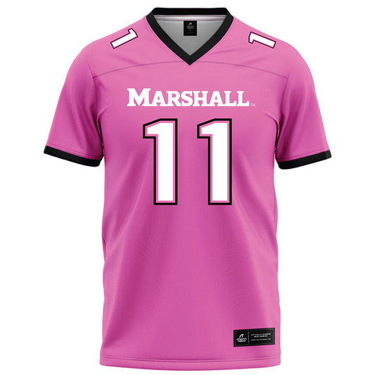 Marshall - NCAA Football : Drew Williams - Pink Football Jersey-0