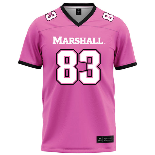 Marshall - NCAA Football : Rhett Mcgrew - Pink Football Jersey-0