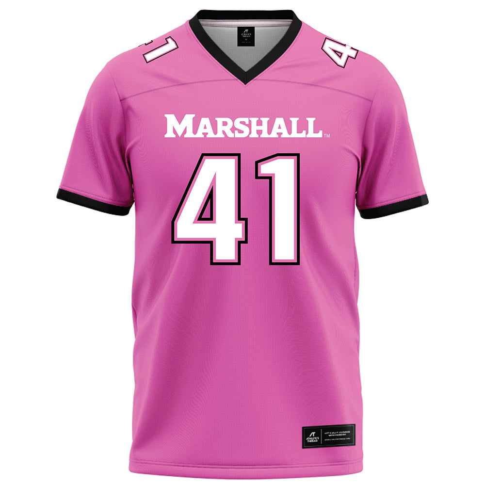 Marshall - NCAA Football : Jorge Diaz Nicolas - Pink Football Jersey-0