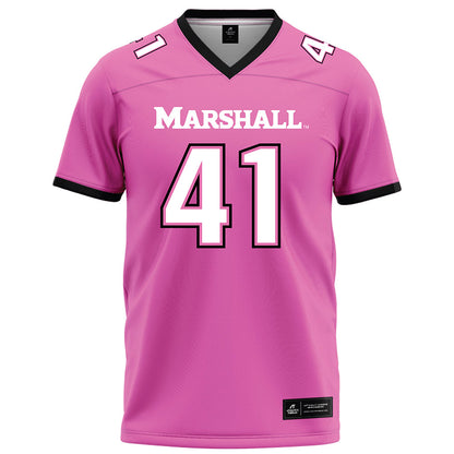 Marshall - NCAA Football : Jorge Diaz Nicolas - Pink Football Jersey-0