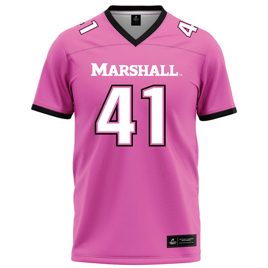 Marshall - NCAA Football : Jorge Diaz Nicolas - Pink Football Jersey-0