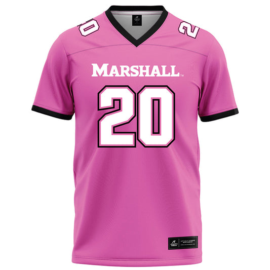 Marshall - NCAA Football : Owen Sweeney - Pink Football Jersey-0