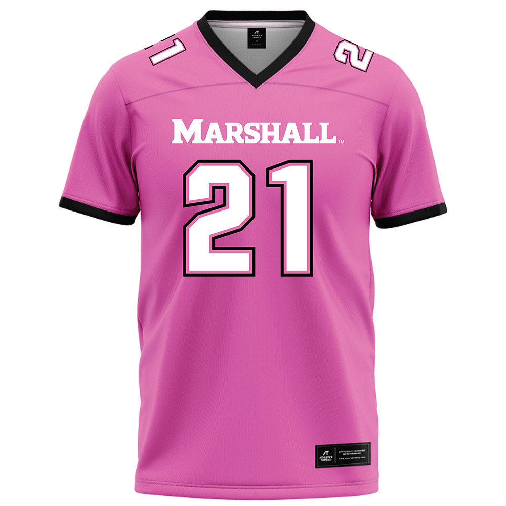 Marshall - NCAA Football : Keydel Painter - Pink Football Jersey-0