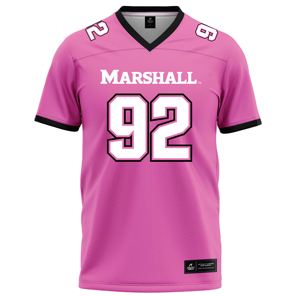 Marshall - NCAA Football : Cam Chmura - Pink Football Jersey-0