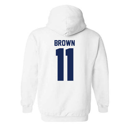 Rice - NCAA Football : Jacurri Brown - Fashion Shersey Hooded Sweatshirt-1