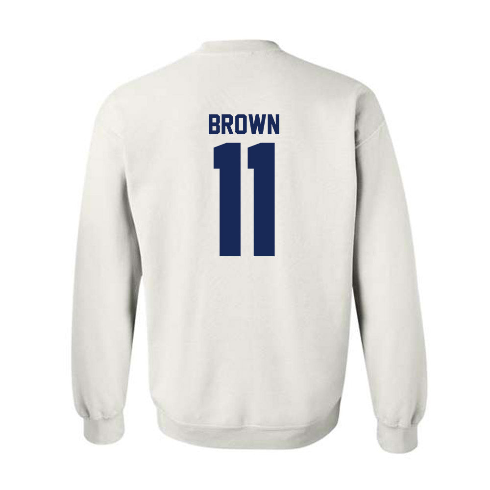 Rice - NCAA Football : Jacurri Brown - Fashion Shersey Crewneck Sweatshirt-1