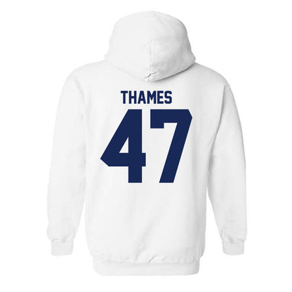 Rice - NCAA Football : Ty Thames - Fashion Shersey Hooded Sweatshirt-1