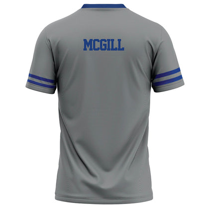 Memphis - NCAA Football : Isaiah McGill - Grey Football Jersey-1