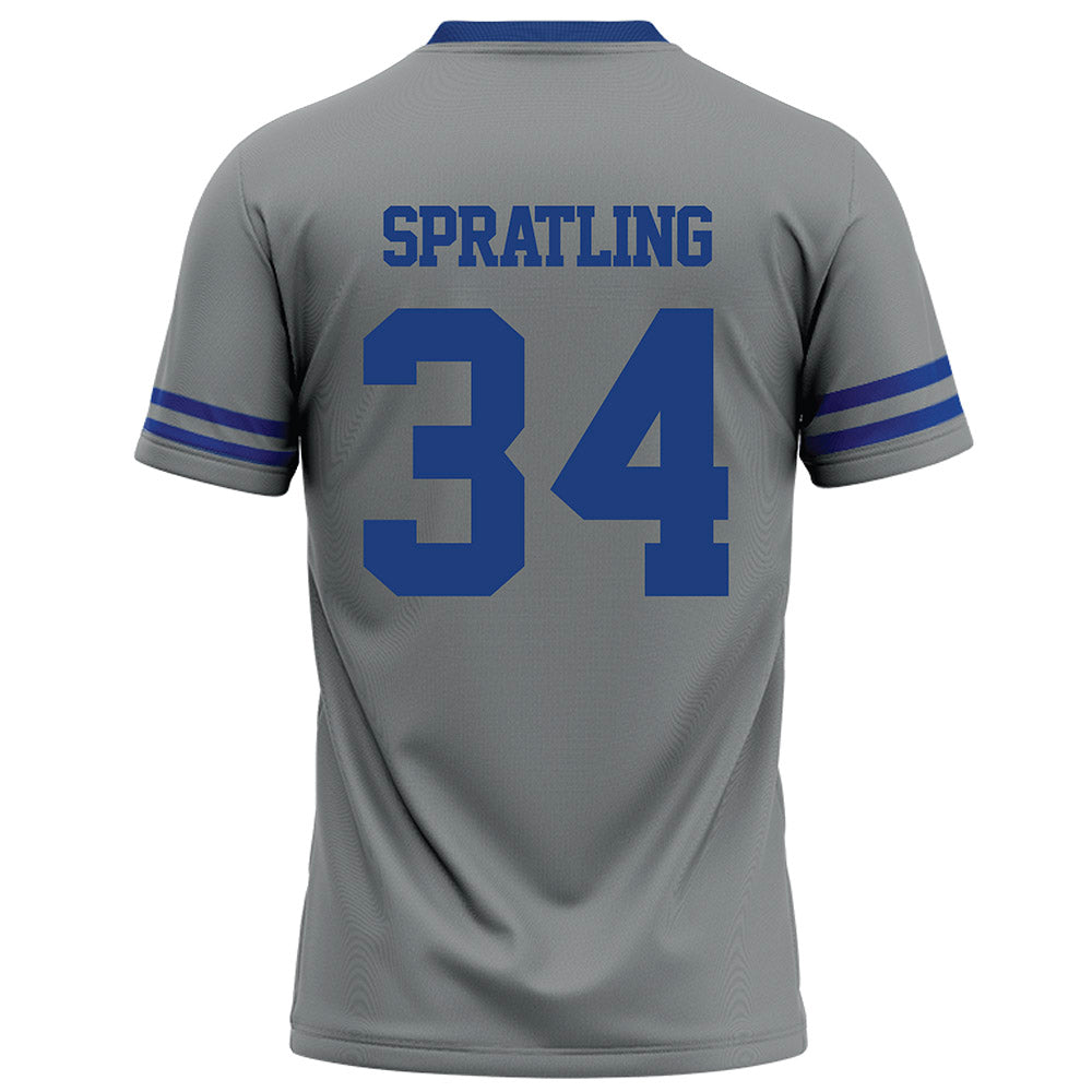 Memphis - NCAA Football : Kadan Spratling - Grey Football Jersey-1