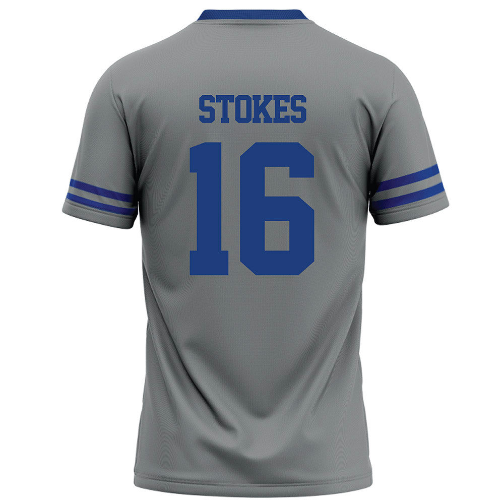 Memphis - NCAA Football : Chris Stokes - Grey Football Jersey-1