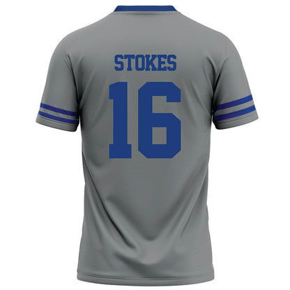 Memphis - NCAA Football : Chris Stokes - Grey Football Jersey-1