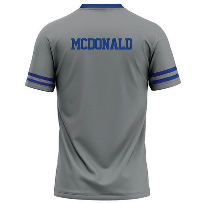 Memphis - NCAA Football : Trey McDonald - Grey Football Jersey-1